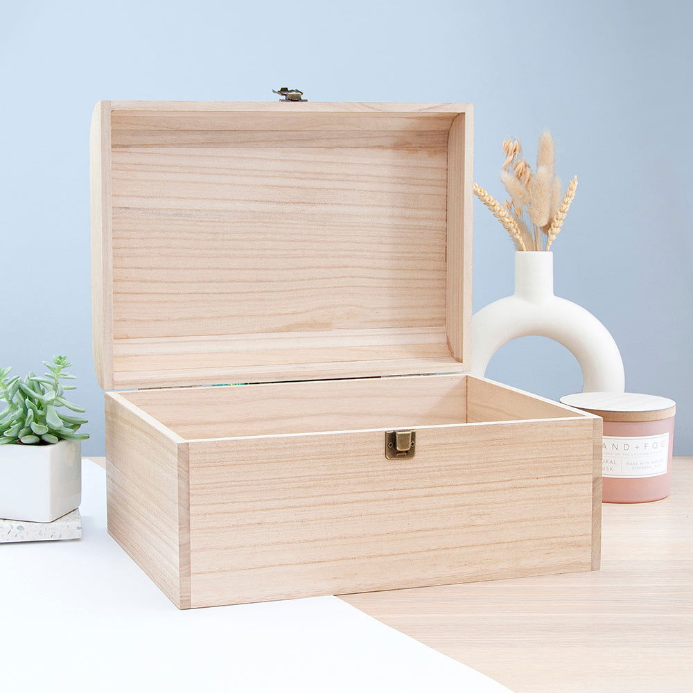 Personalised Engraved Name Keepsake Chest