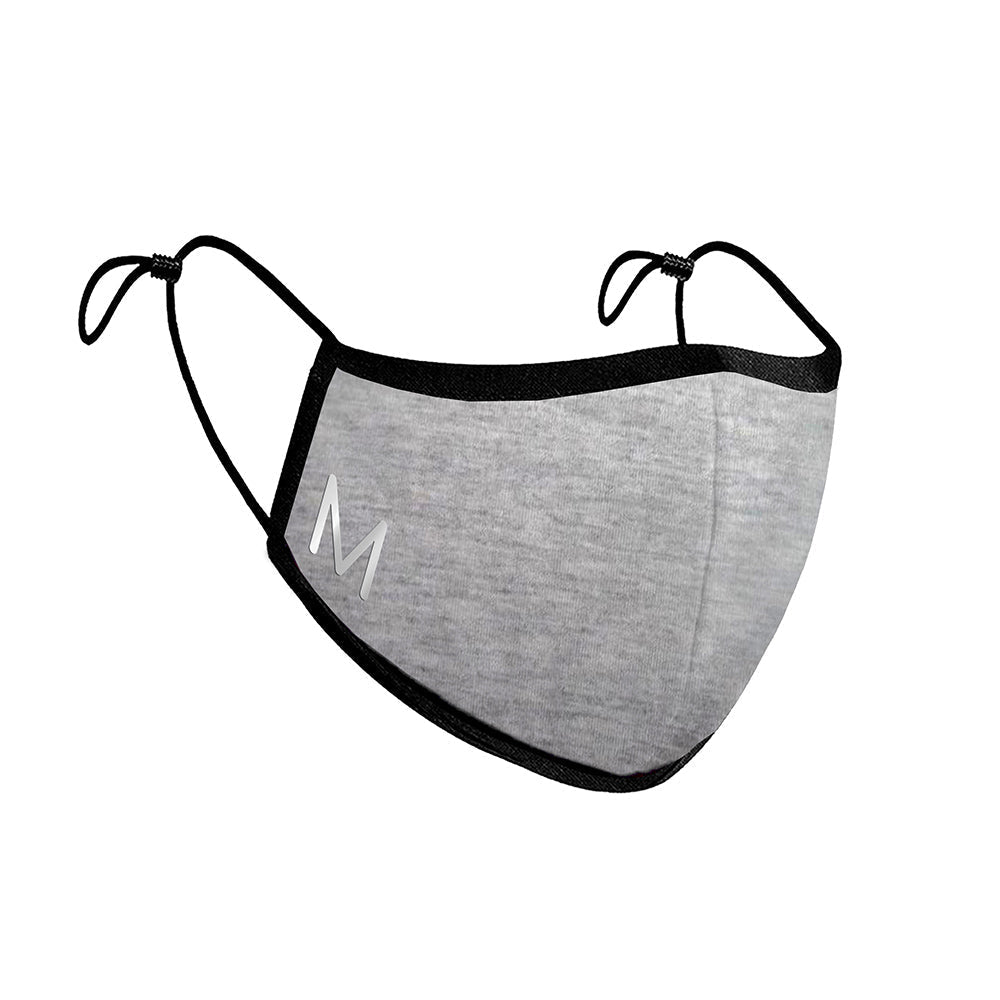 Personalised Face Covering In Grey