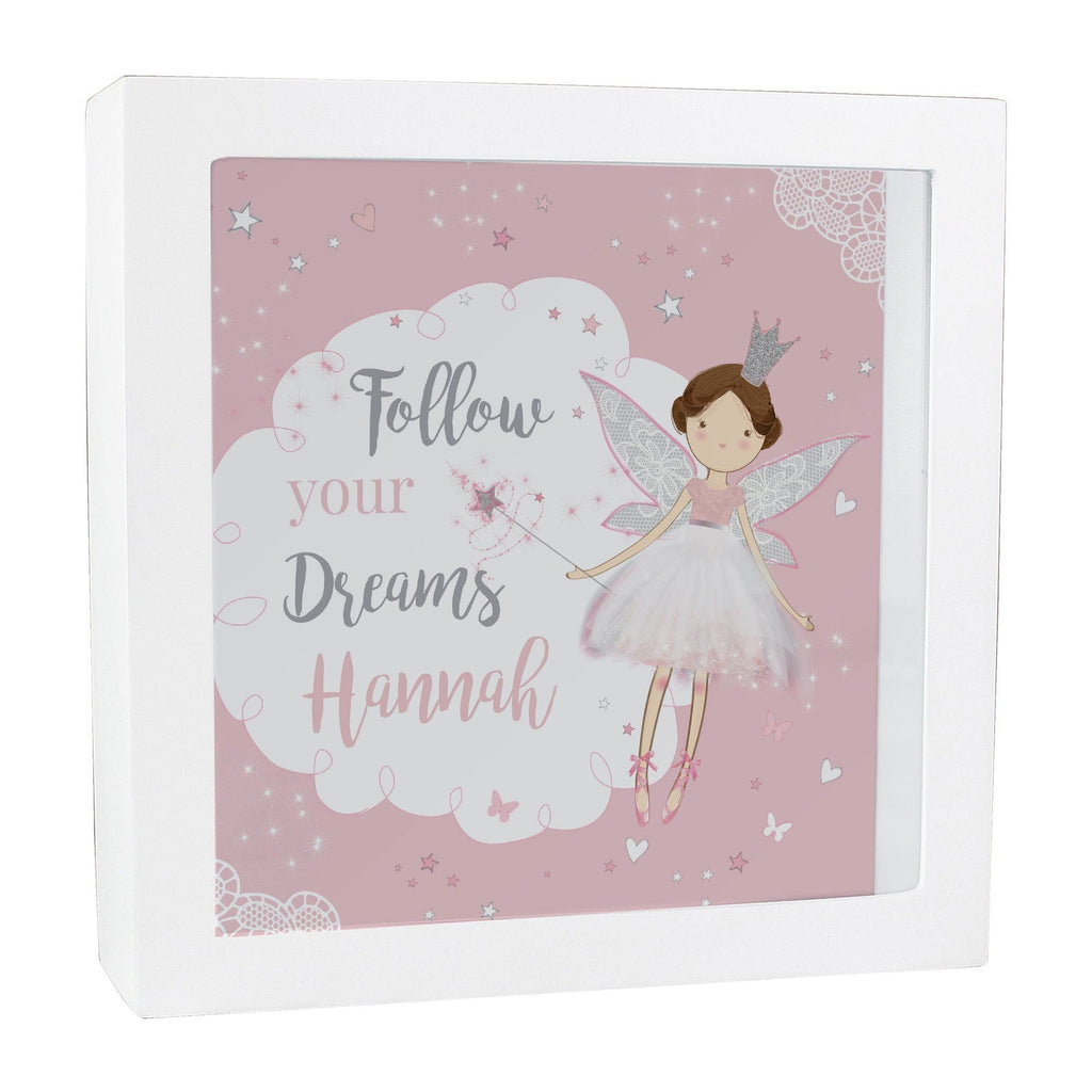 Personalised Fairy Princess Fund And Keepsake Box