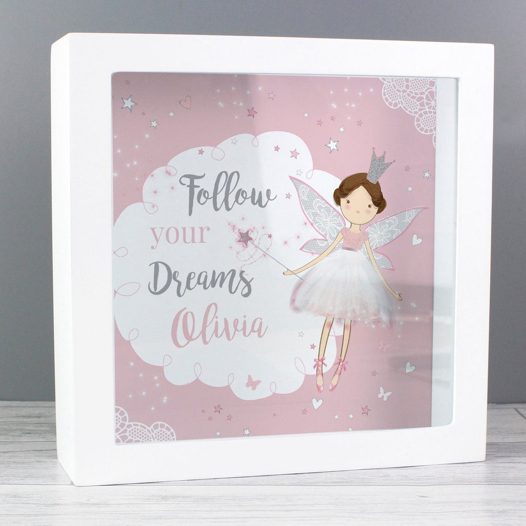 Personalised Fairy Princess Fund And Keepsake Box
