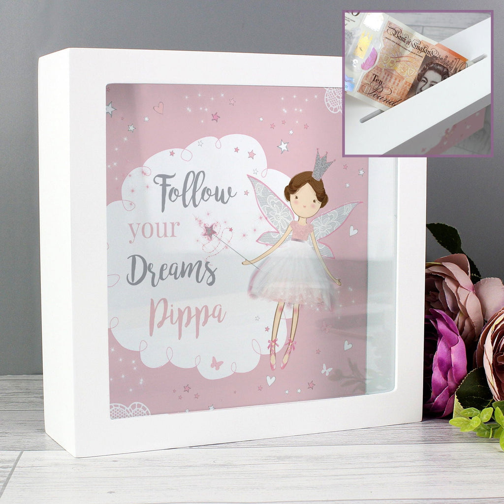Personalised Fairy Princess Fund And Keepsake Box
