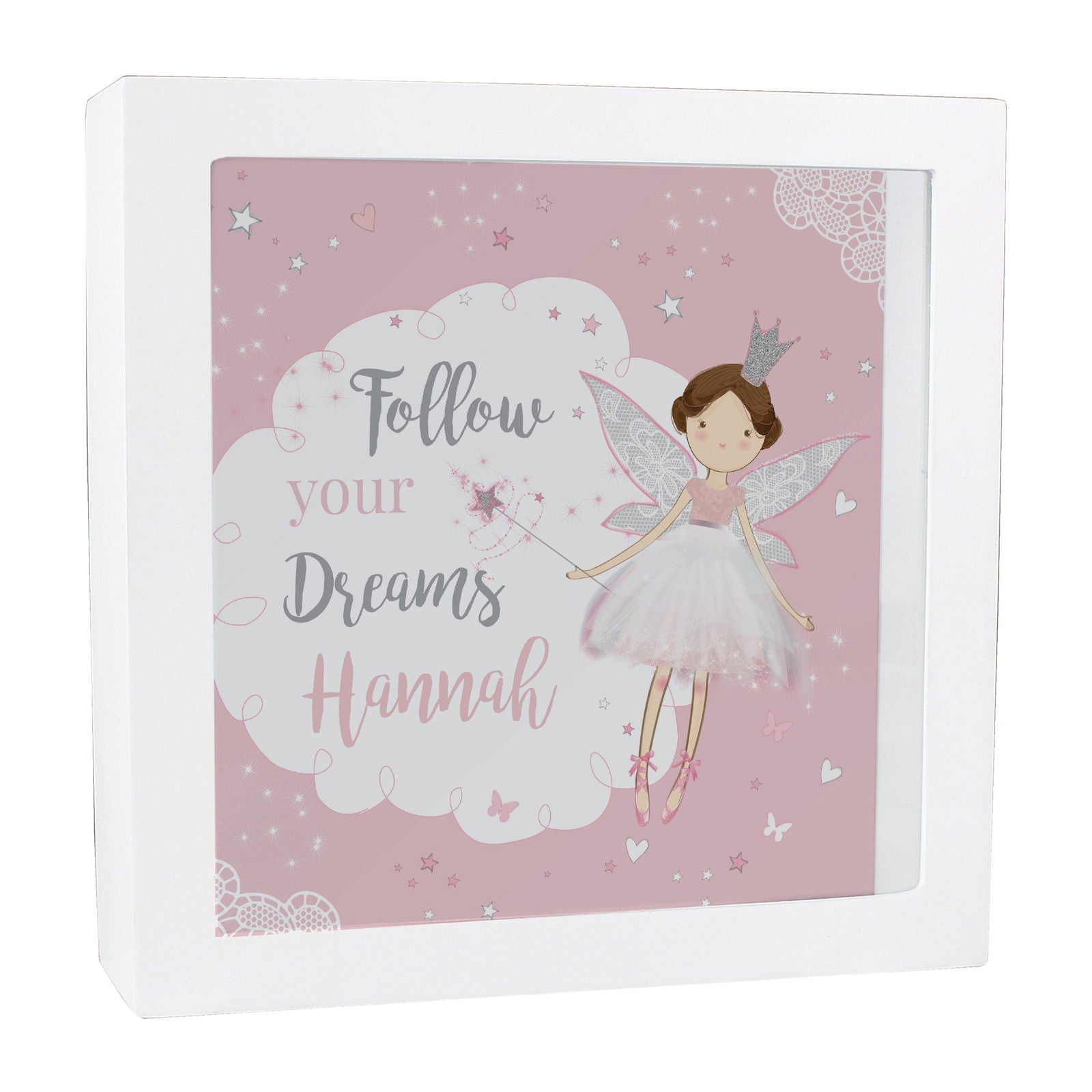 Personalised Fairy Princess Fund And Keepsake Box