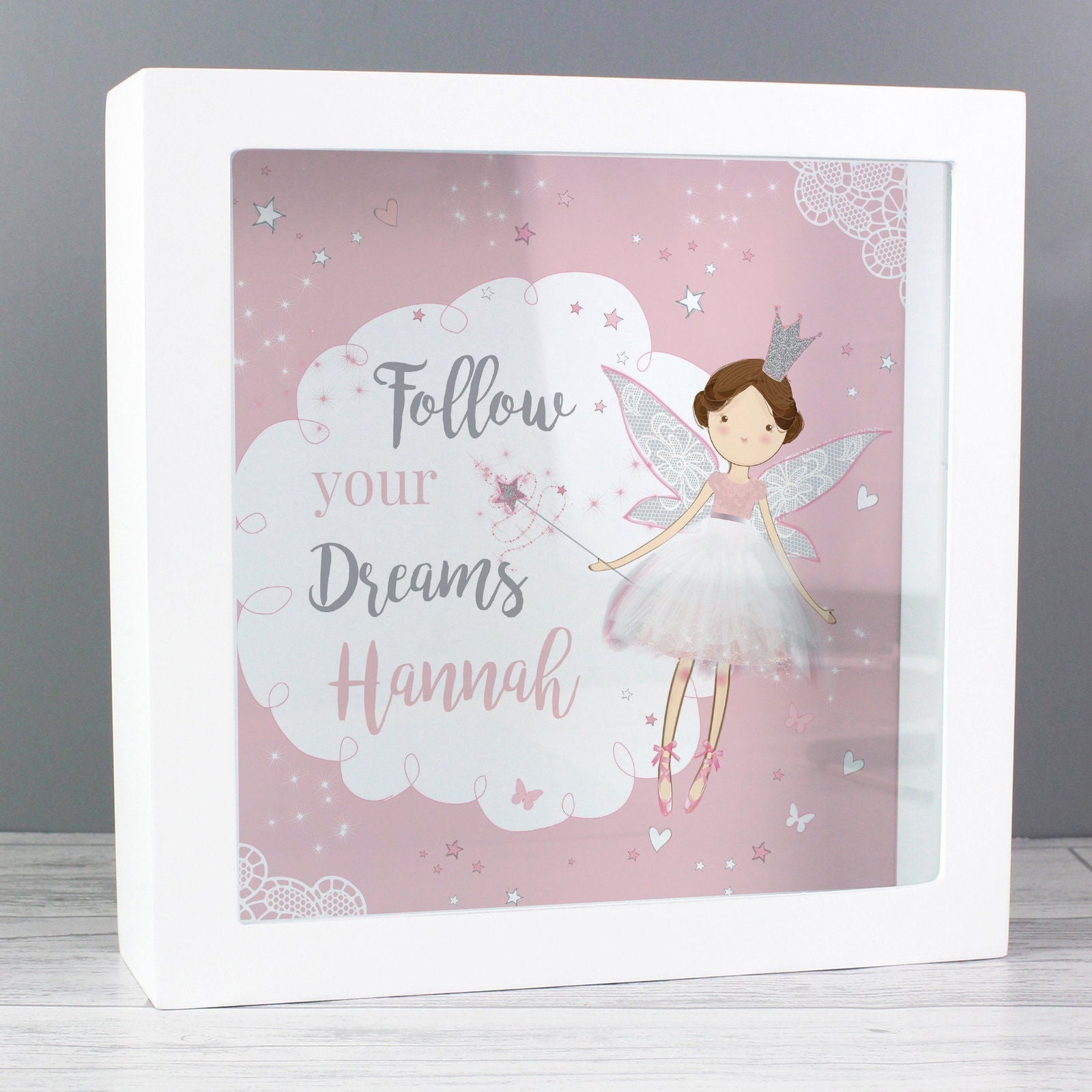 Personalised Fairy Princess Fund And Keepsake Box
