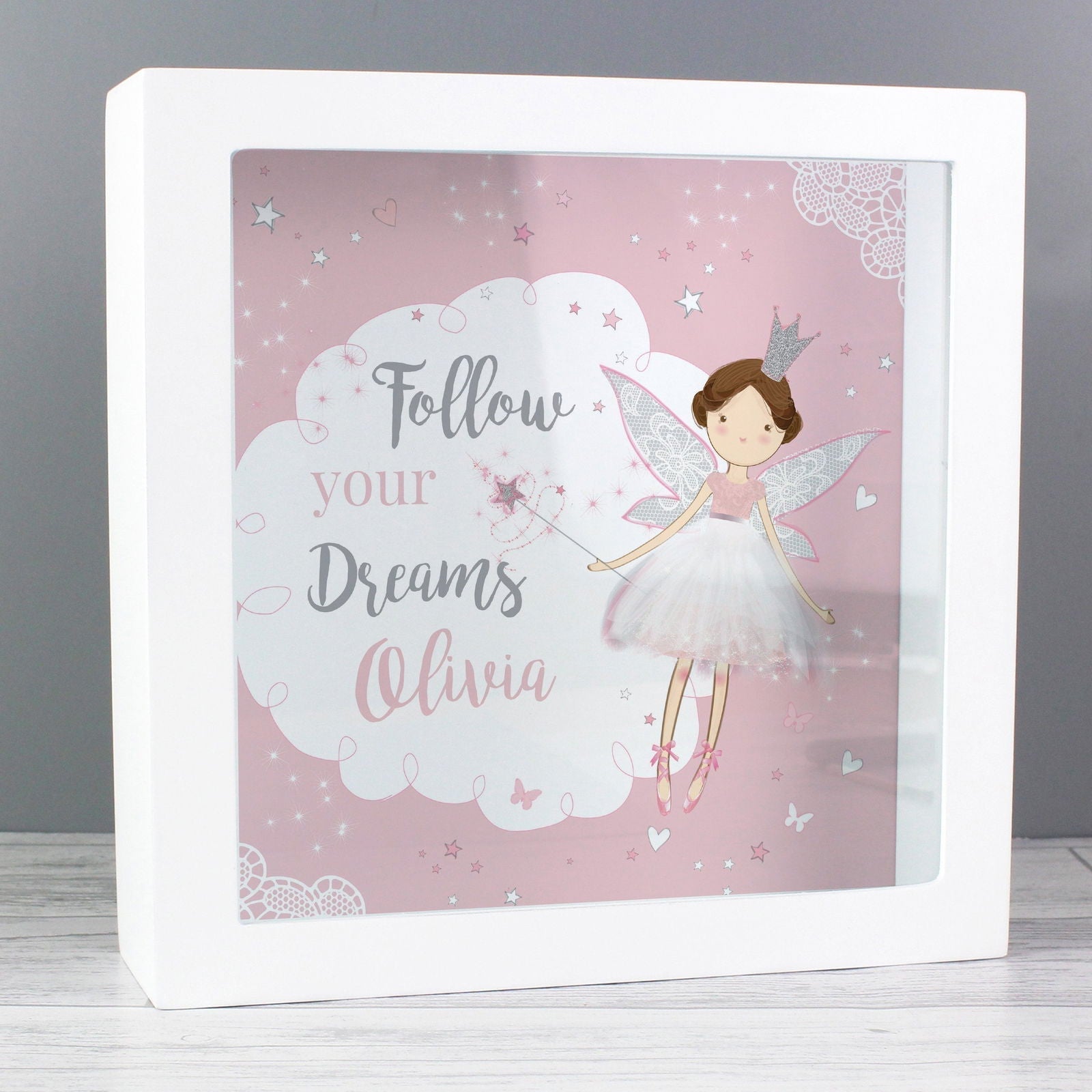 Personalised Fairy Princess Fund And Keepsake Box