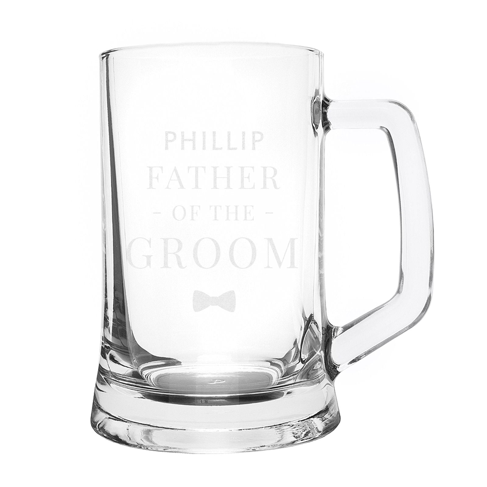 Personalised Father Of The Groom Pint Stern Tankard