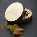 Personalised Father's Day Adventurer's Brass Sundial Compass