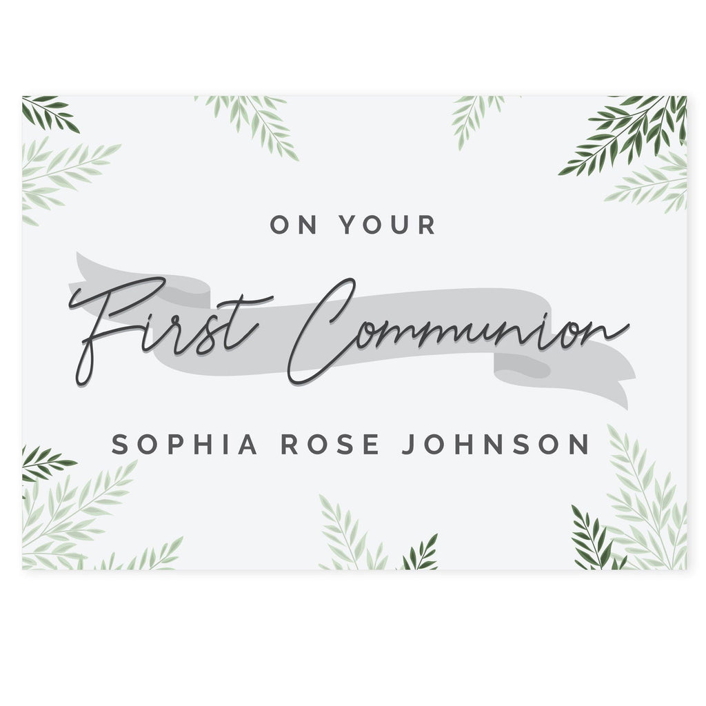 Personalised First Communion Card