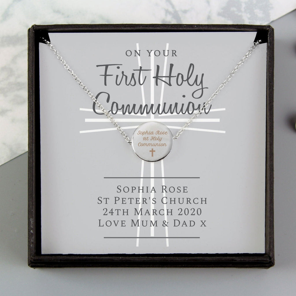 Personalised First Holy Communion Necklace Box