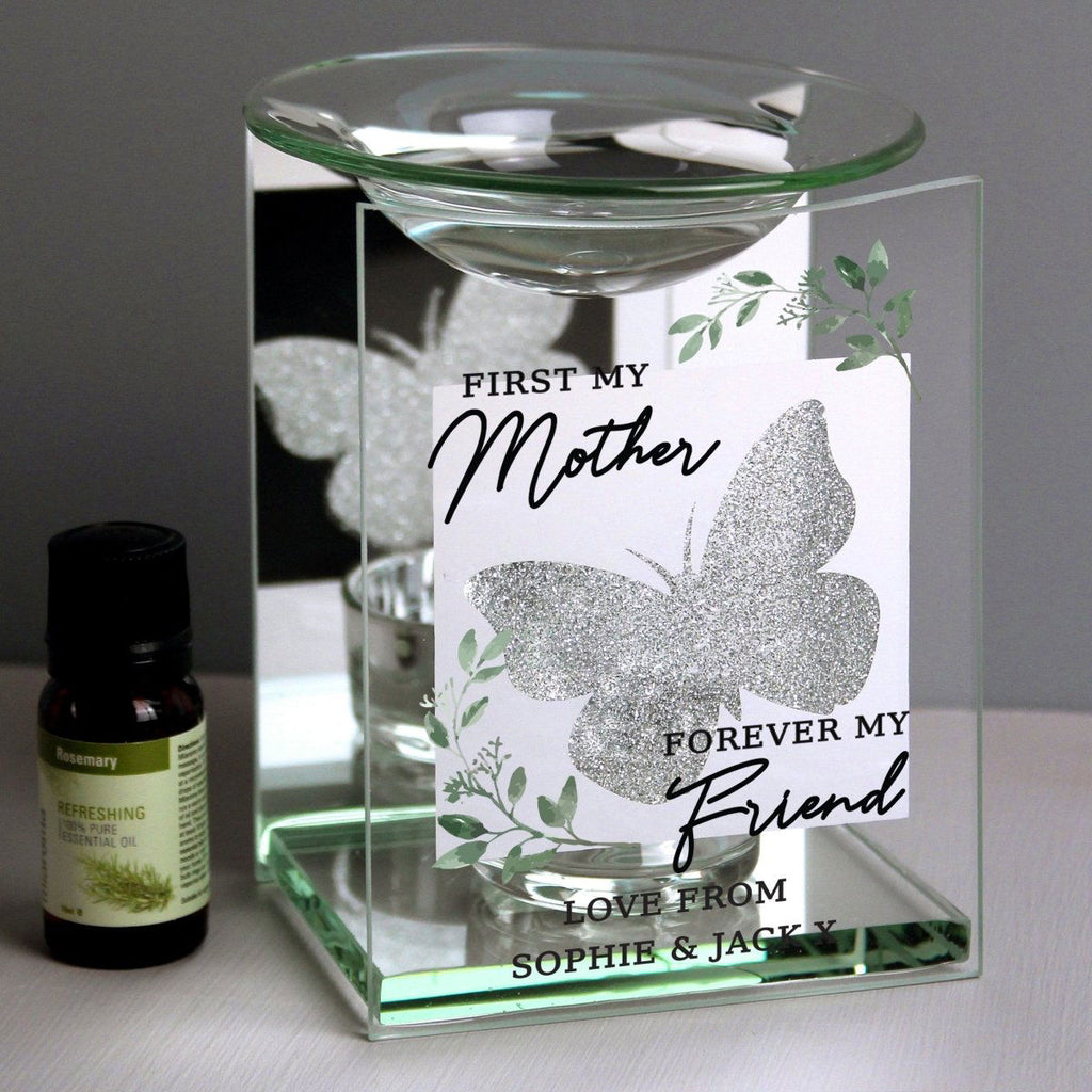 Personalised 'First My Mother' Butterfly Oil Burner