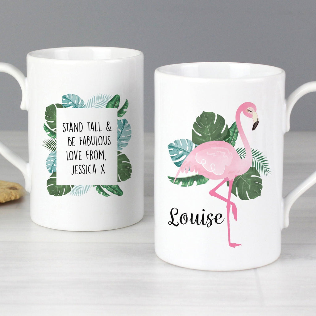 Personalised Flamingo Mug