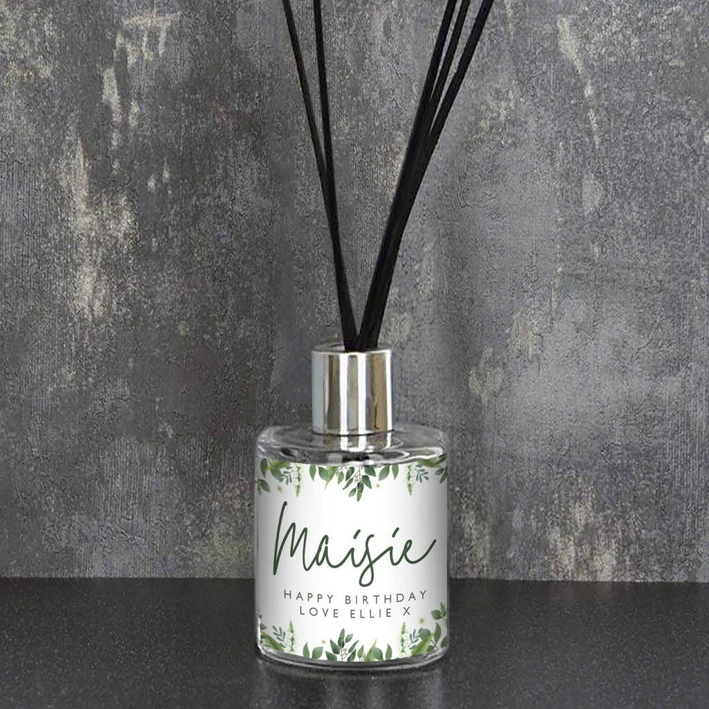 Personalised Floral Reed Diffuser