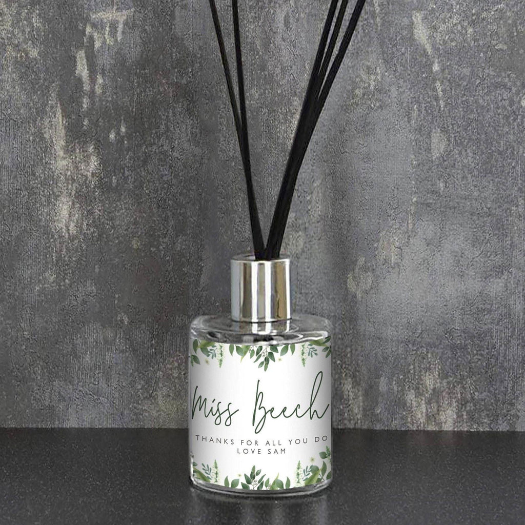 Personalised Floral Reed Diffuser