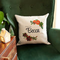 Personalised Floral Reserved For Cushion Cover