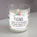 Personalised Floral Scented Jar Candle