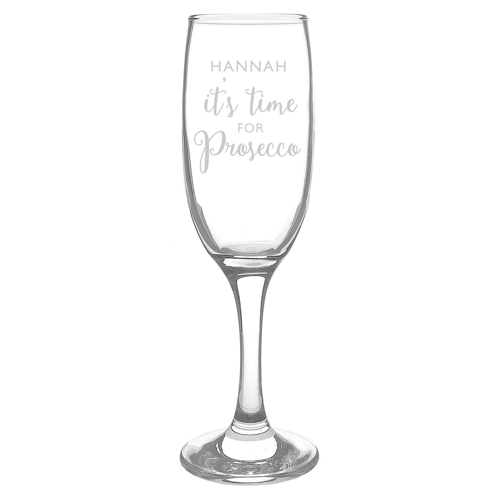 Personalised 'It's Time For Prosecco' Flute