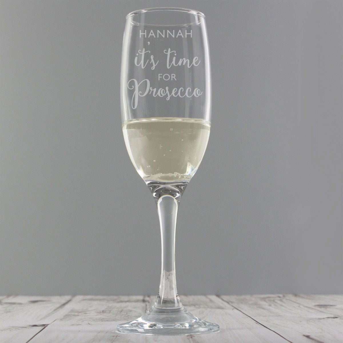 Personalised 'It's Time For Prosecco' Flute