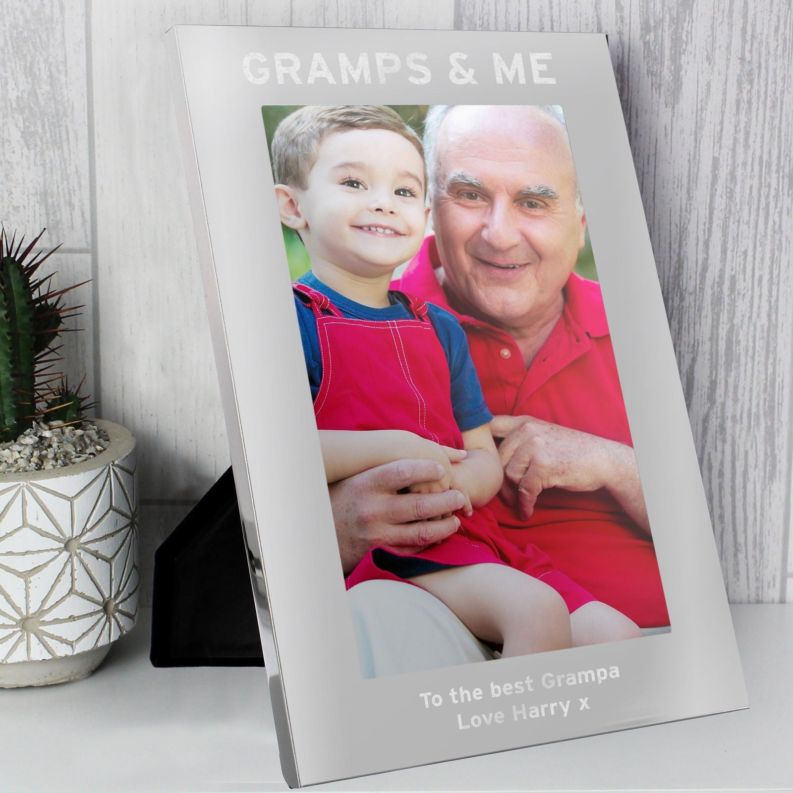 Personalised & Me 5x7 Inch Silver Photo Frame