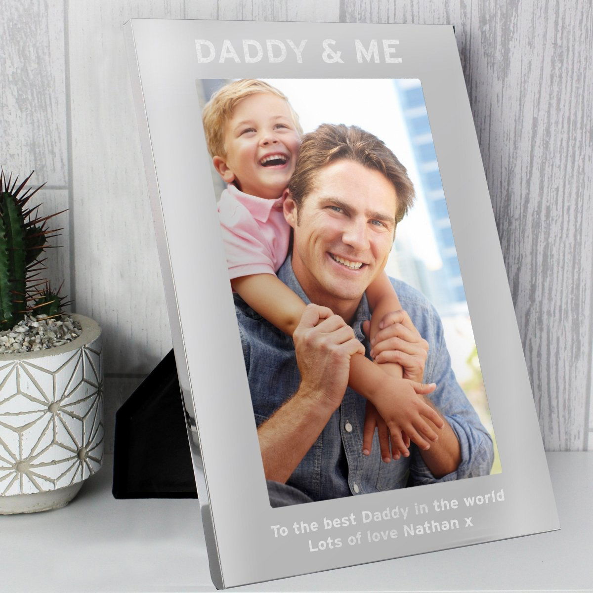 Personalised & Me 5x7 Inch Silver Photo Frame