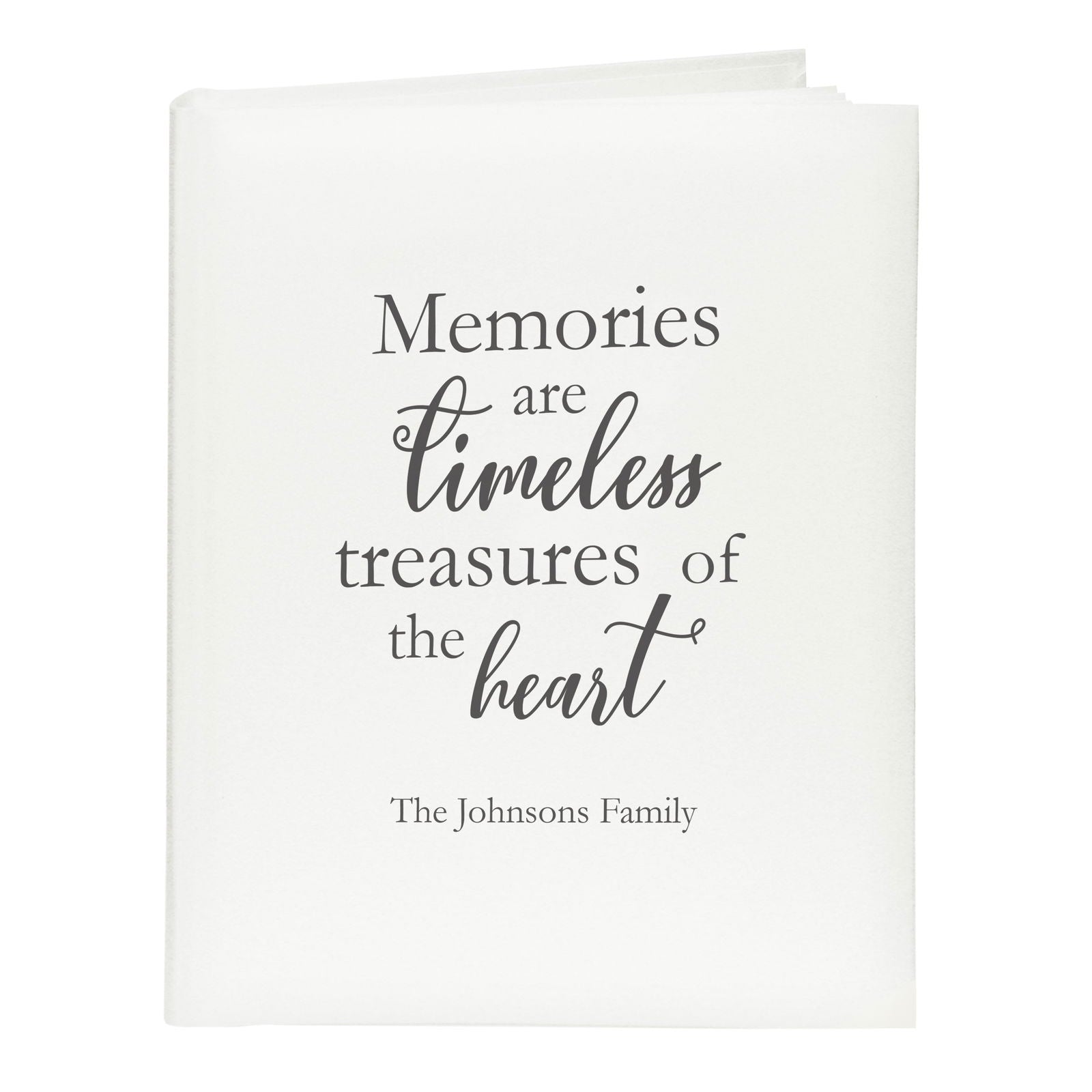 Personalised 'Memories Are Timeless' Traditional Album