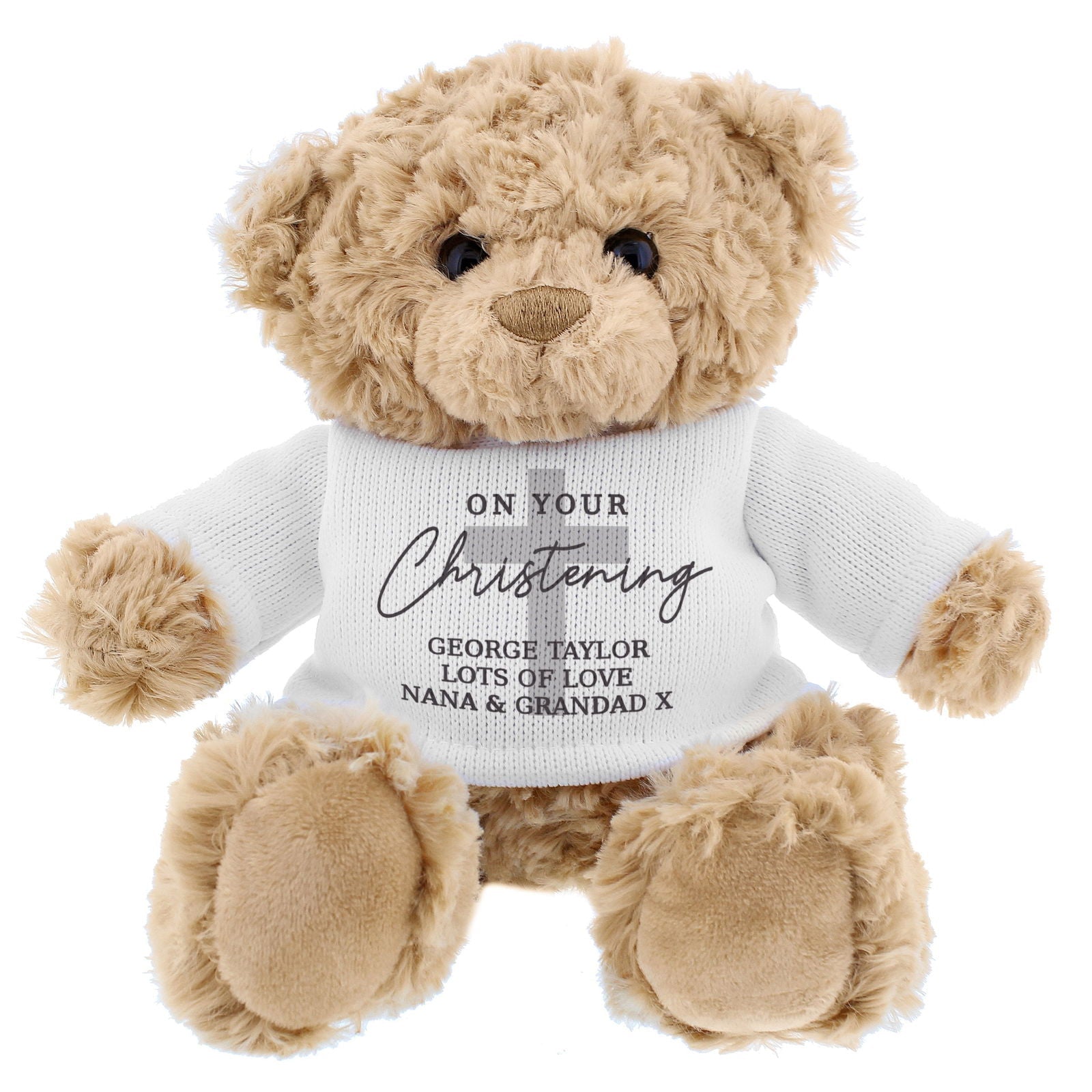 Personalised 'On Your Christening' Teddy Bear