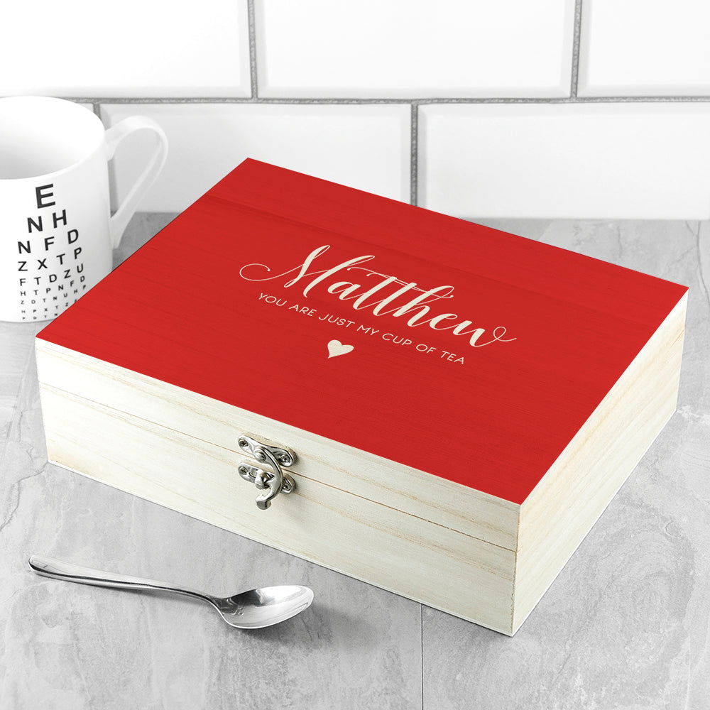 Personalised 'You Are My Cup Of Tea' Tea Box