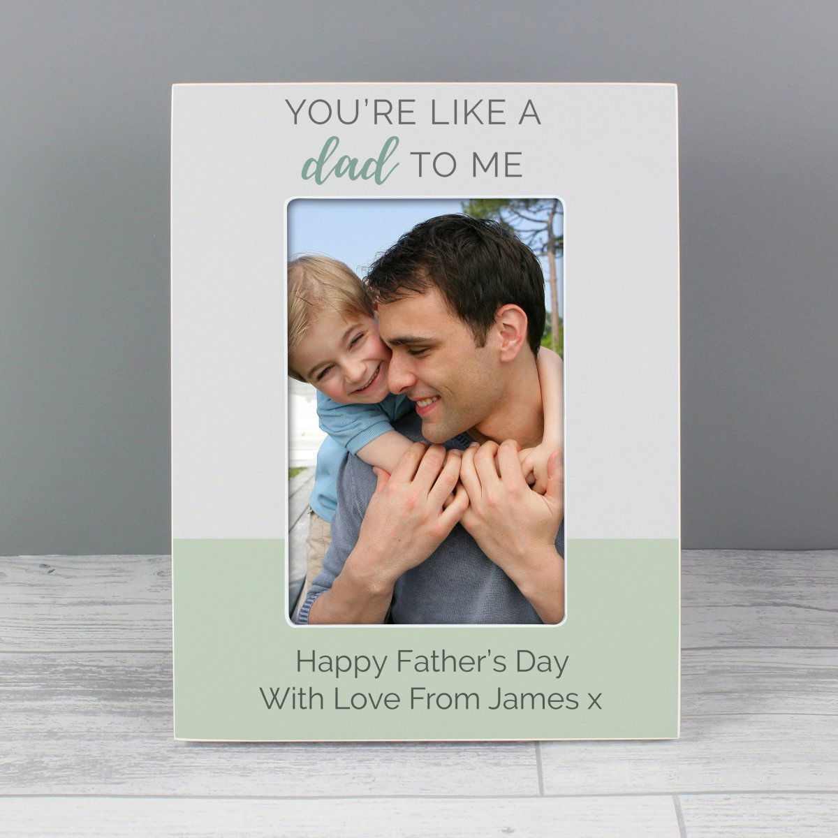 Personalised "You're Like A Dad To Me" 6x4 Wooden Photo Frame