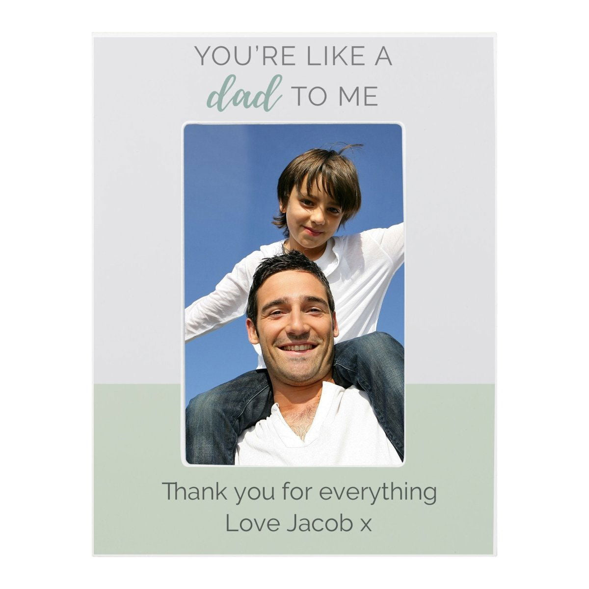 Personalised "You're Like A Dad To Me" 6x4 Wooden Photo Frame