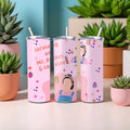 Surviving on pink 20oz tumbler
