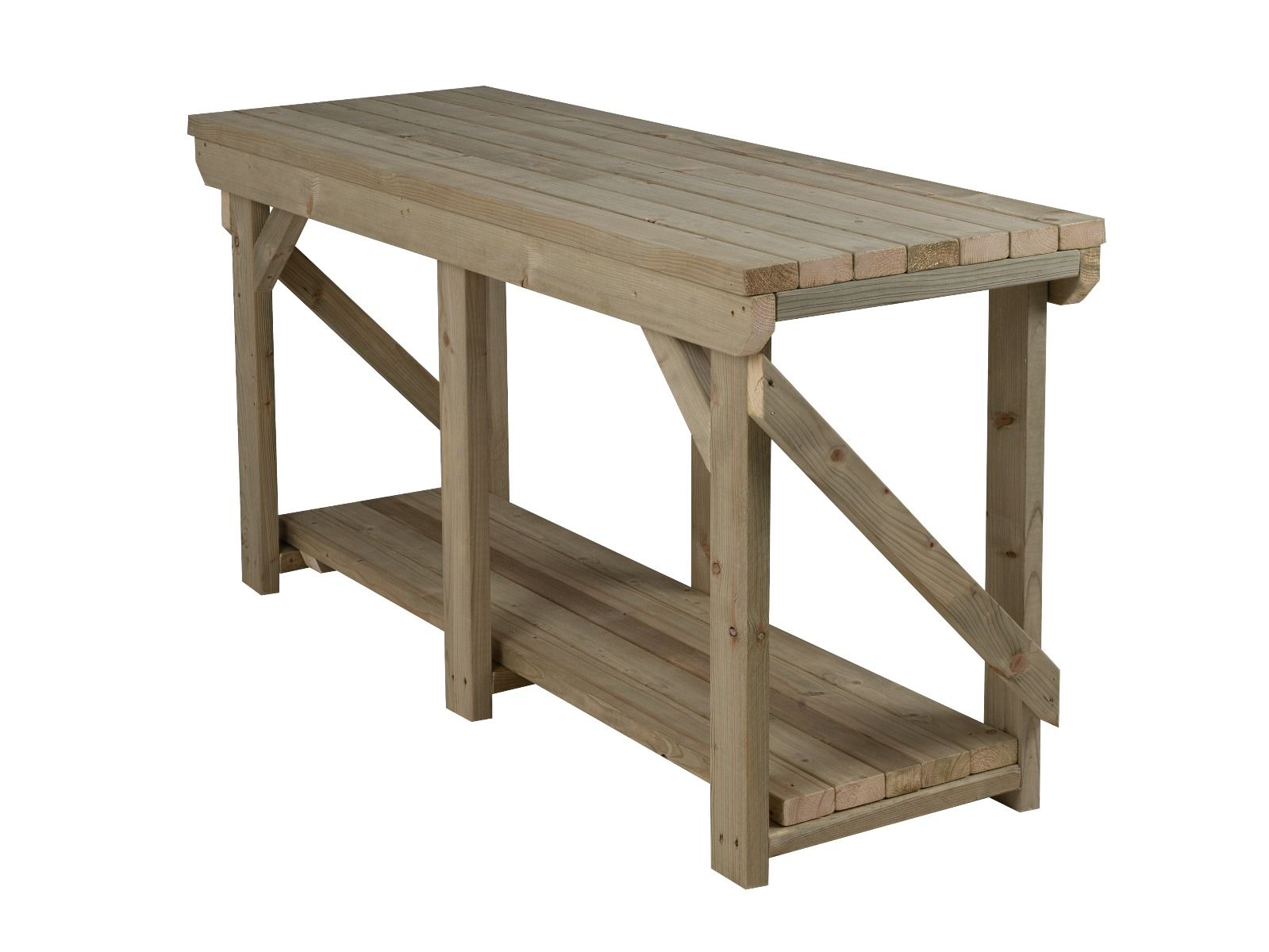 Indoor/outdoor workbench, pressure treated bench