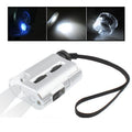 Pocket 30X-60X Microscope with 2-LED Lights / Money Detector Light, 30X-60X
