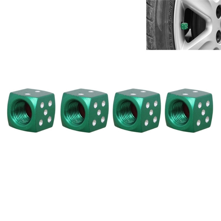 Universal 8mm Dice Style Aluminium Alloy Car Tire Valve Caps, Pack of 4, Dice Style 5, Dice Style  5, Dice Style 4, Dice Style, Dice Shape 5