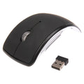 Wireless 2.4GHz 800-1200-1600dpi Snap-in Transceiver Folding Wireless Optical Mouse / Mice, 2.4GHZ (Black), 2.4GHZ (Red)