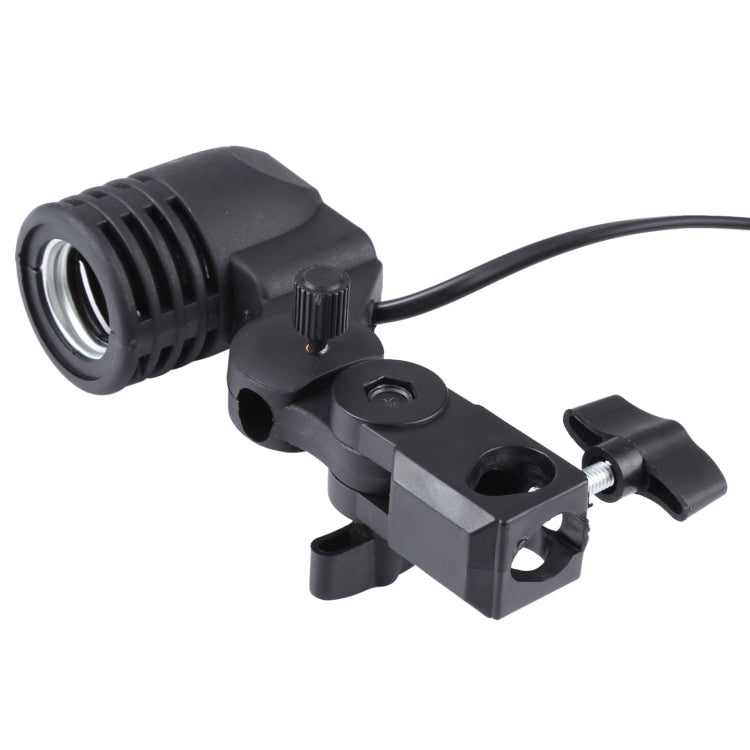 E27 AC Socket Studio Light Mount Stand Umbrella Holder
