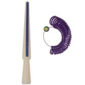Finger Size Measuring Tool with 33 Plastic Finger Rings Set