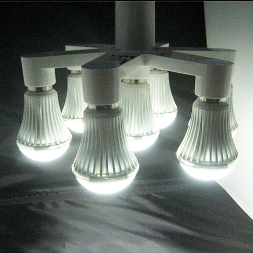 Lamp Holder Converter E27 1 Turn 7 (E27) Lamp Holder Bulb Adapter Converter(White)
