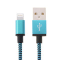 2m Woven Style 8 Pin to USB Sync Data / Charging Cable