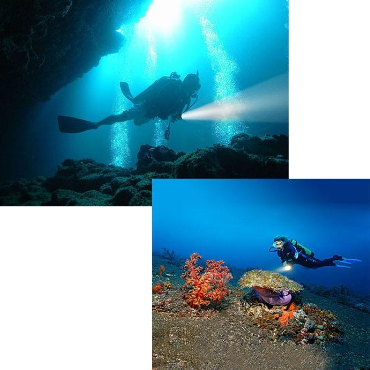 5000 LM UV Purple Light, Diving Depth: 150m (Black)
