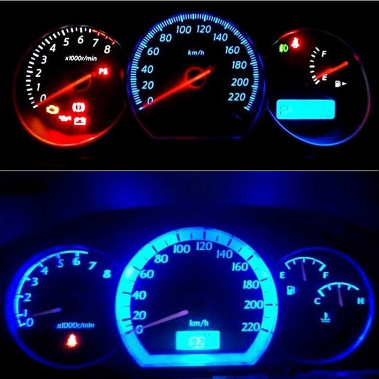 5 PCS T5 0.5W 20LM 1 LED COB LED Instrument Light Bulb Dashboard Light for Vehicles, DC 12V