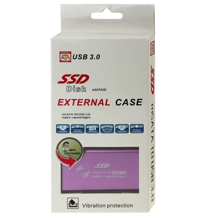 6gb/s mSATA Solid State Disk SSD to USB 3.0 Hard Disk Case