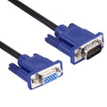 1.5m Good Quality VGA 15 Pin Male to VGA 15 Pin Female Cable for LCD Monitor, Projector, etc, Length: 1.5m