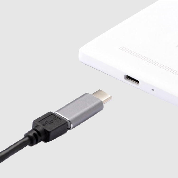 Aluminum Micro USB to USB 3.1 Type-C Converter Adapter(Gold)