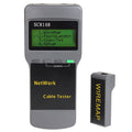 Portable Wireless Network cable Tester SC8108 LCD Digital PC Data Network CAT5 RJ45 LAN Phone Cable Tester Meter, RJ45 Black