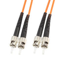 ST-ST Dual-Core Multi Mode Fiber Optic Jumper, Dual-Core Multi Mode