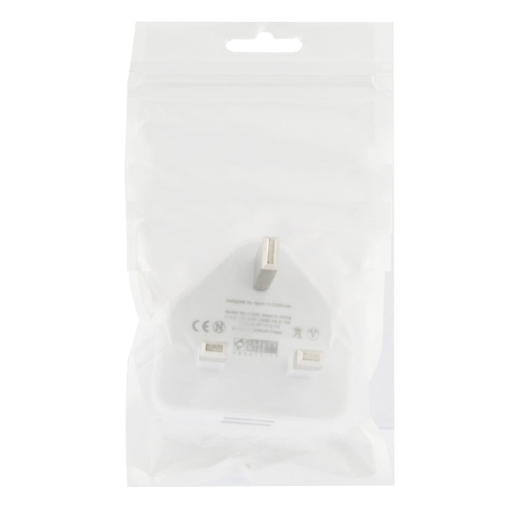 UK Plug 5V 2.1A Dual Port USB Charge Adapter