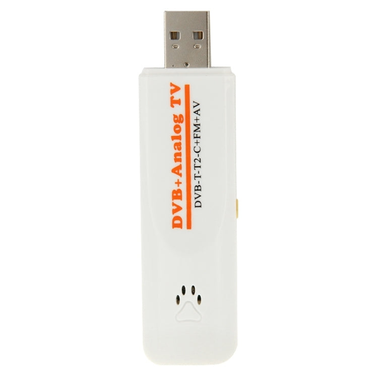 Mini Digital USB 2.0 Dual Module DVB Analog TV Stick, Support FM + AV + DVB-T / T2 / C