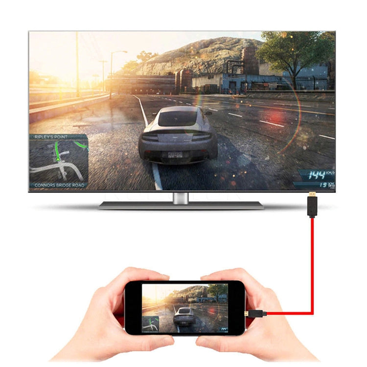 2m Full HD 1080P Micro USB MHL + USB Connector to HDMI Adapter HDTV Adapter Converter Cable