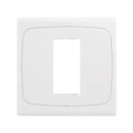 Wall Plate with Screw for Blank Inserts - 1 Hole, Use around the world