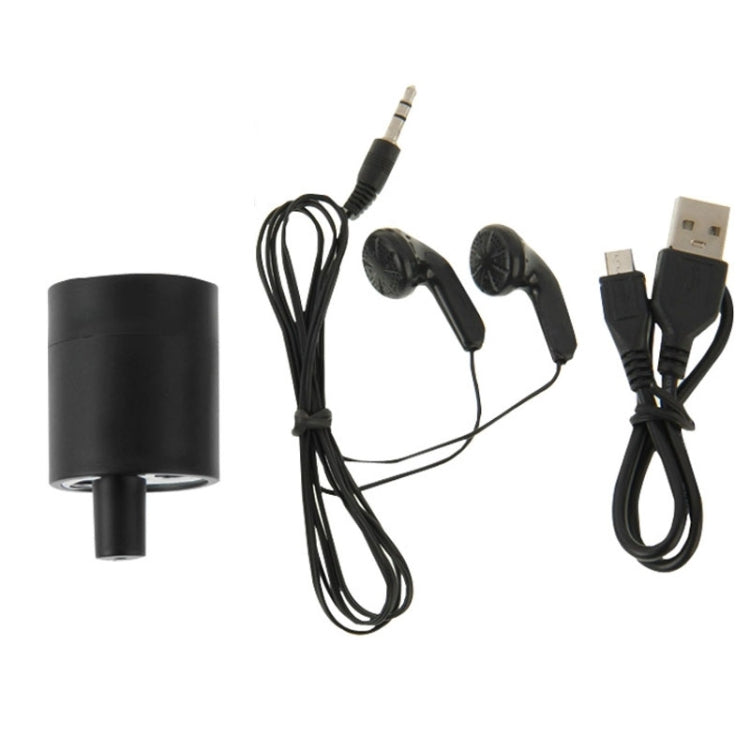 Powerful Audio Wiretap Listen Device Fold Ear Amplifier Wall Door Eavesdropping Surveillance with Earphone(Black)