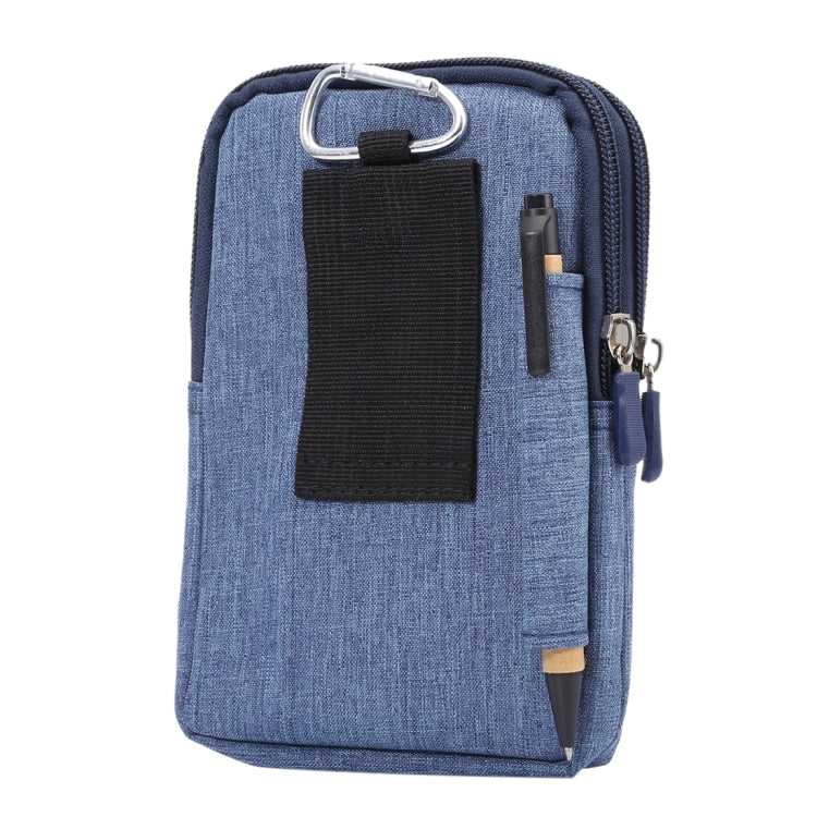 Universal Jeans Leisure Style Leather Case / Waist Bag for Galaxy S9+ & S8+ & Note 8 & S7 Edge / iPhone X  & 7 & 7 Plus & 6 Plus & 6s Plus / Huawei Mate 8, Size:18.0 x 11.0 x 2.5cm