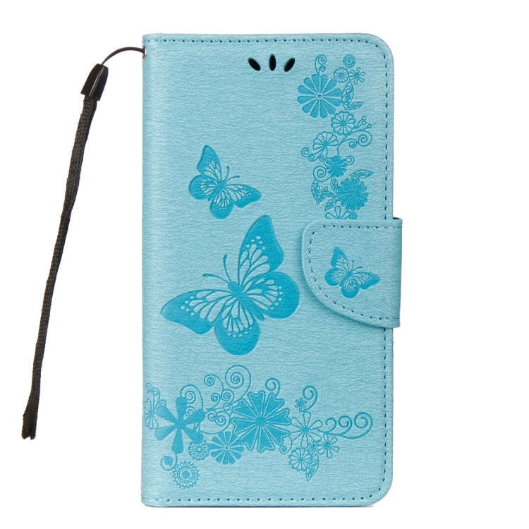 For Galaxy A8 (2018) Vintage Embossed Floral Butterfly Pattern Horizontal Flip Leather Case with Card Slot & Holder & Wallet & Lanyard, For Galaxy A8 (2018)